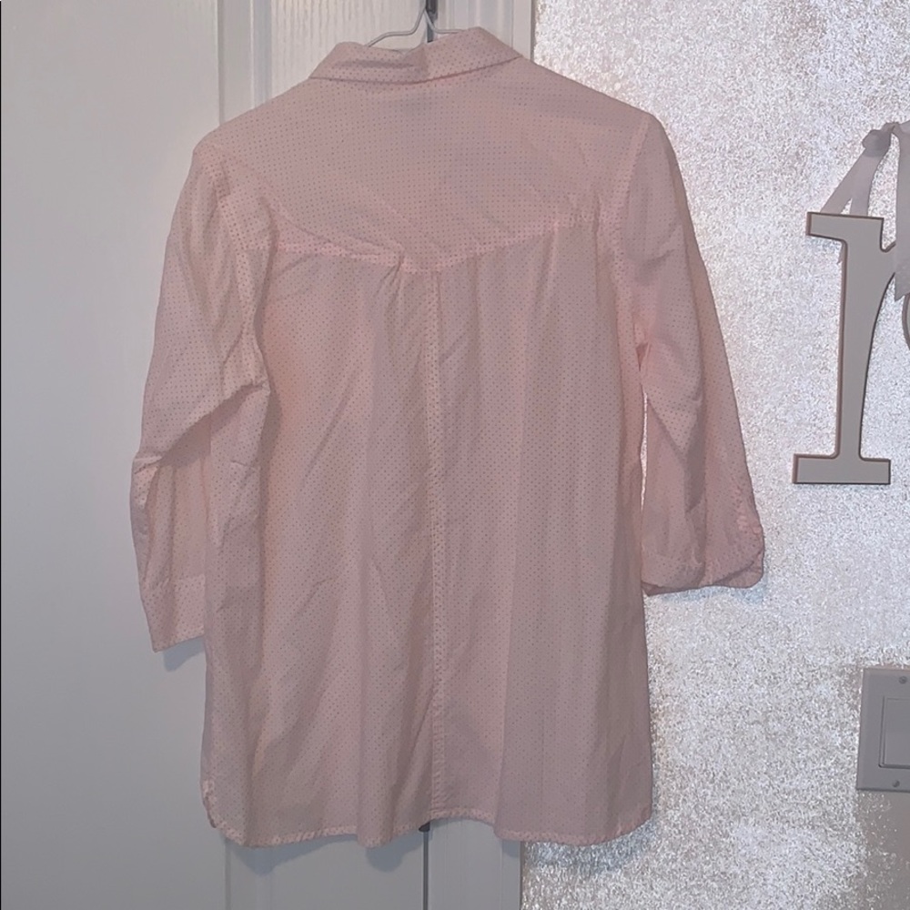 Pink Polka Dot Roxy Button Down - Picture 4 of 4